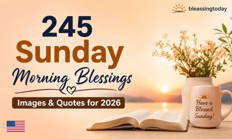 245 Sunday Morning Blessings Images & Quotes for 2026