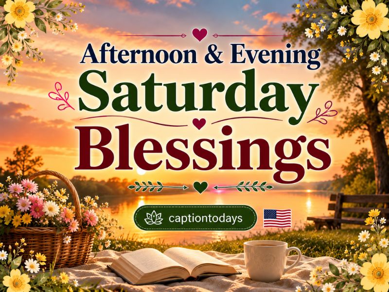 Afternoon & Evening Saturday Blessings
