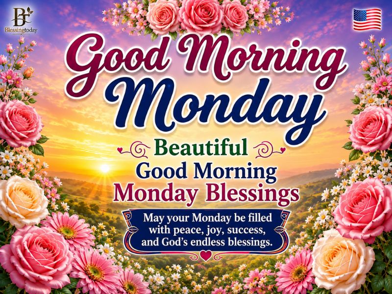 Beautiful Good Morning Monday Blessings
