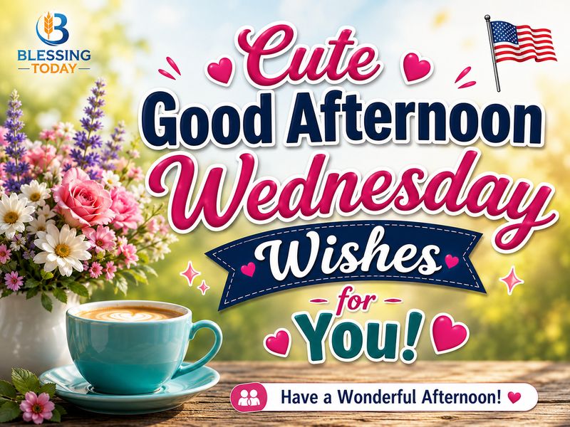 Cute Good Afternoon Wednesday Wishes