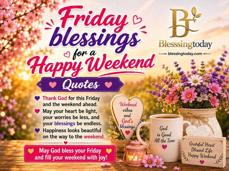 Friday blessings for a happy weekend quotes