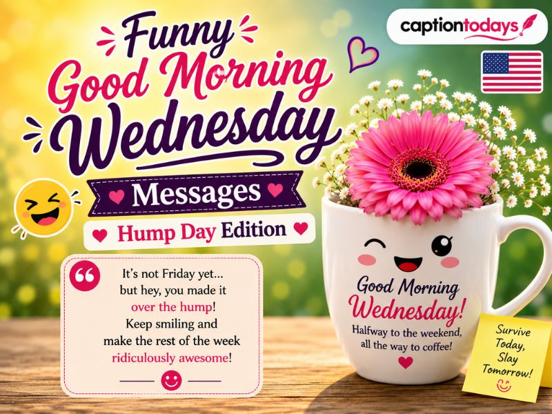 Funny Good Morning Wednesday Messages Hump Day Edition