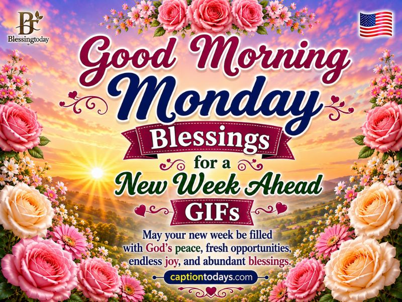 _Good Morning Monday Blessings for a New Week Ahead GIFs