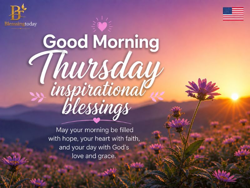 Good Morning Thursday inspirational blessings