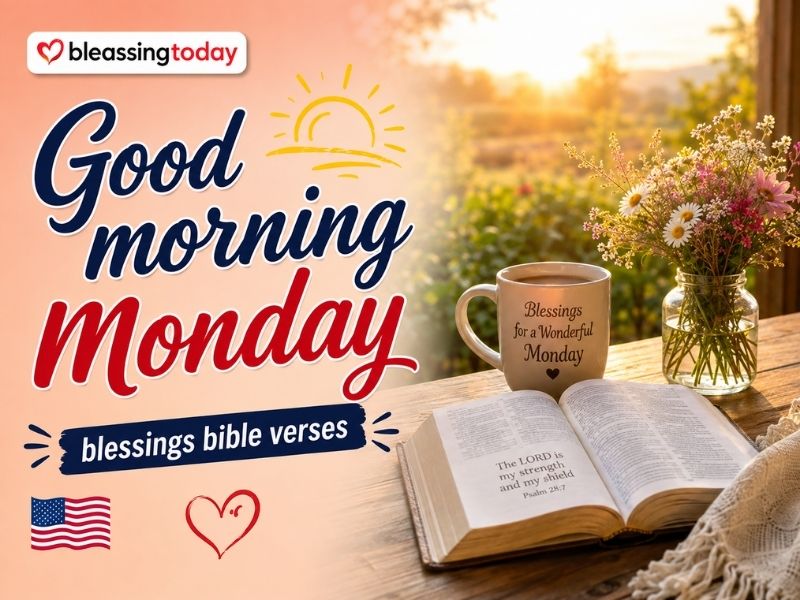Good morning monday blessings bible verses