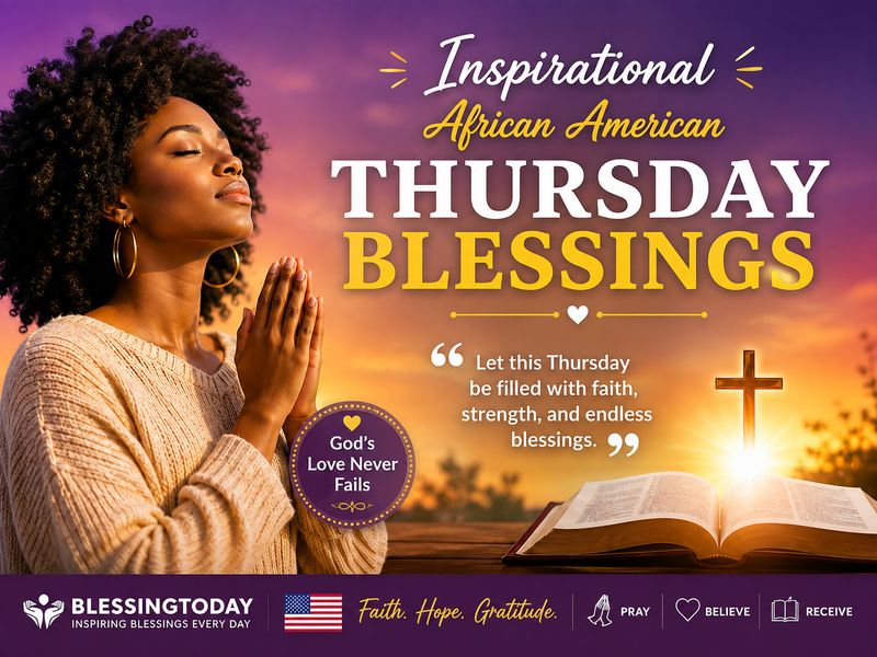 Inspirational African American Thursday Blessings