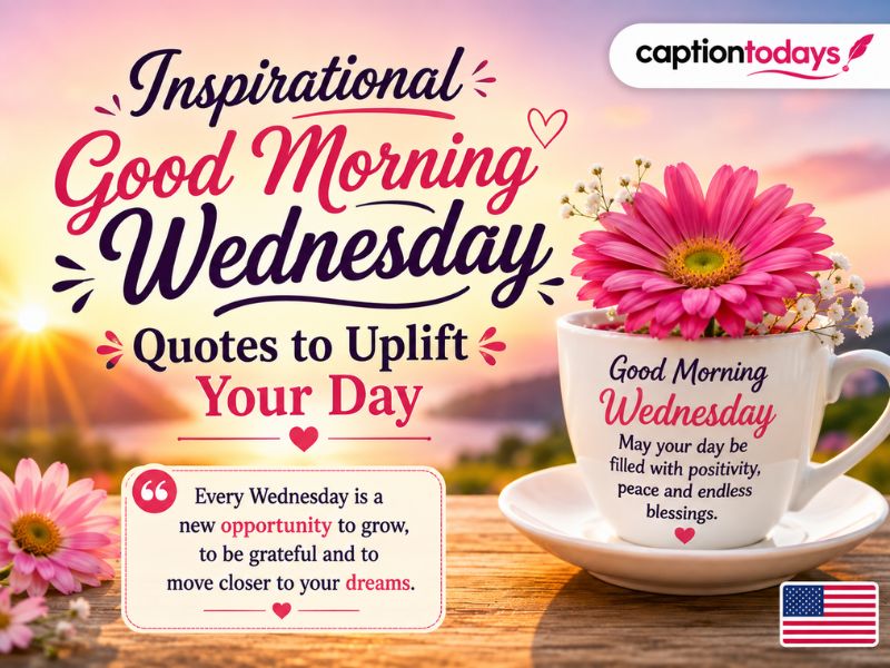 Inspirational Good Morning Wednesday Quotes to Uplift Your Day