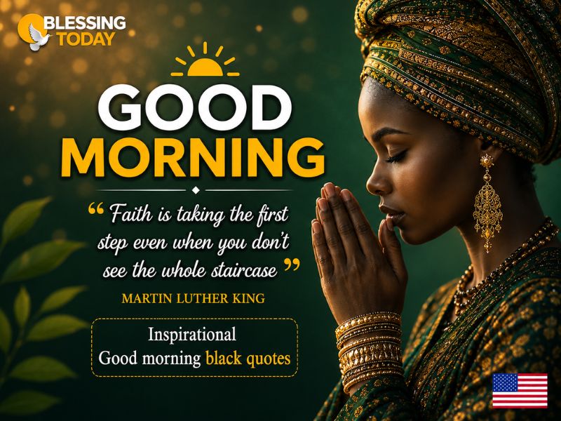 Inspirational Good morning black quotes