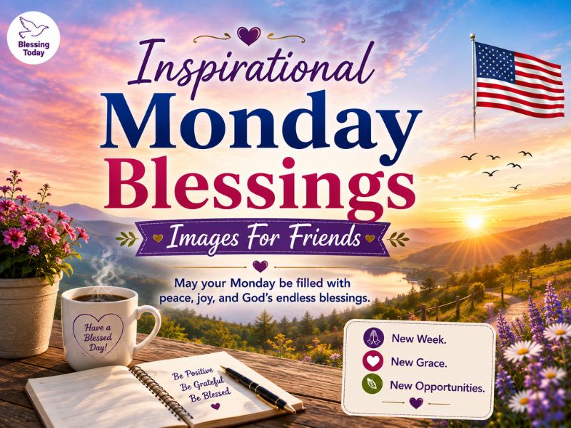 Inspirational Monday Blessings Images for Friends