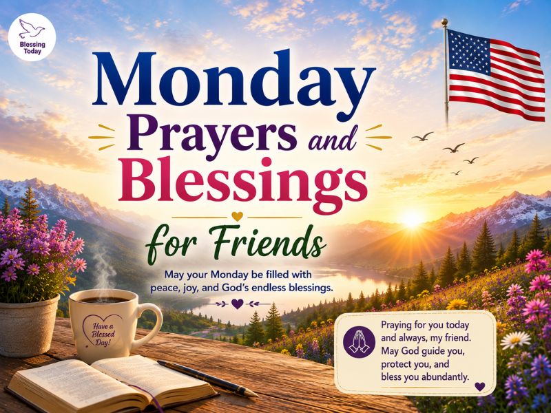 Monday Prayers and Blessings for Friends 