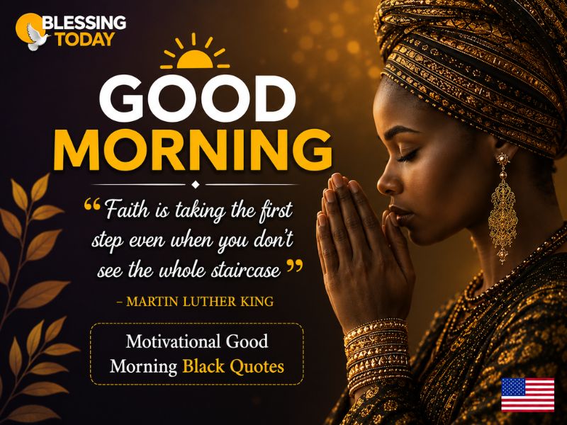 Motivational Good Morning Black Quotes