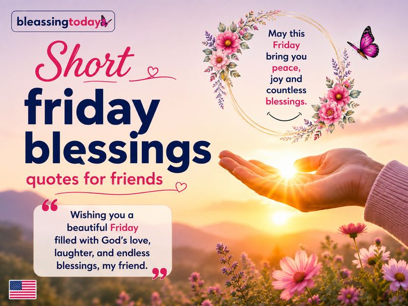 Short friday blessings quotes for friends