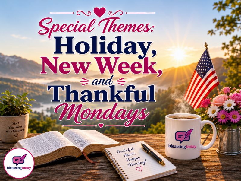 Special Themes Holiday, New Week, and Thankful Mondays