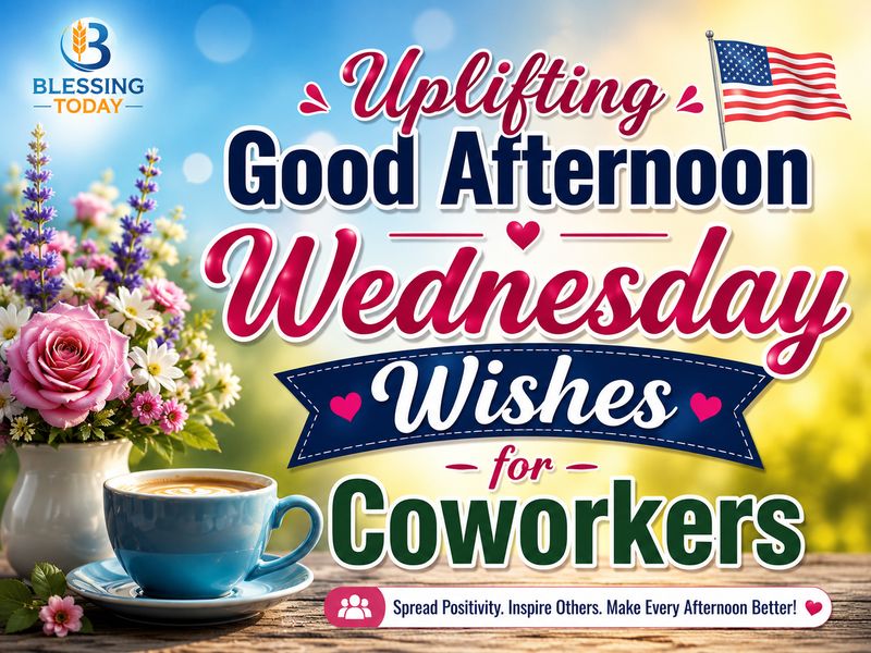 Uplifting Good Afternoon Wednesday Wishes for Coworkers