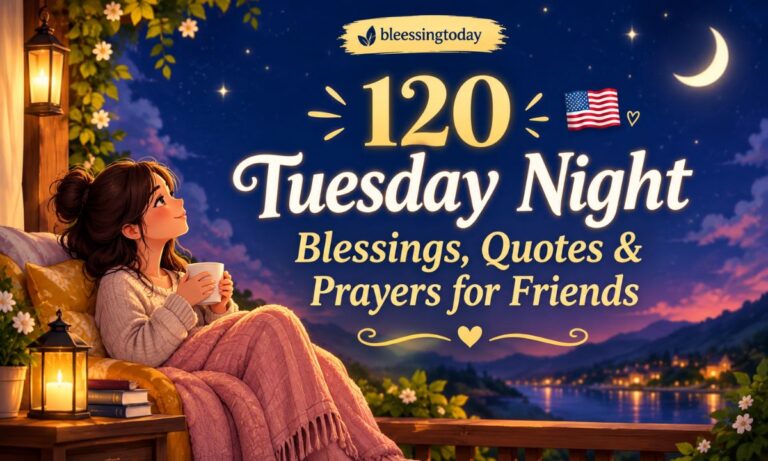 120 Tuesday Night Blessings, Quotes & Prayers for Friends