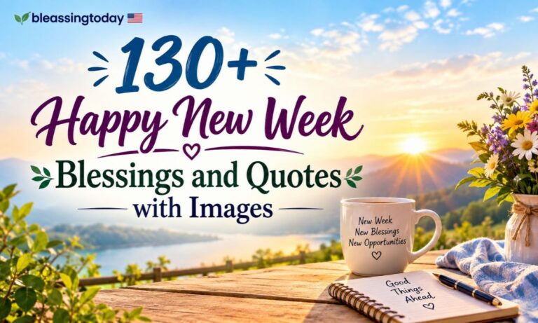 130+ Happy New Week Blessings and Quotes with Images