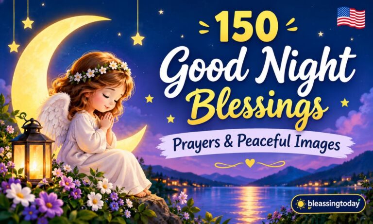 150 Good Night Blessings Prayers & Peaceful Images