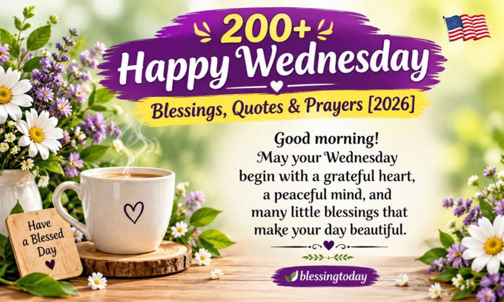 200+ Happy Wednesday Blessings, Quotes & Prayers [2026]