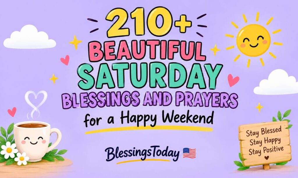 210+ Beautiful Saturday Blessings and Prayers for a Happy Weekend
