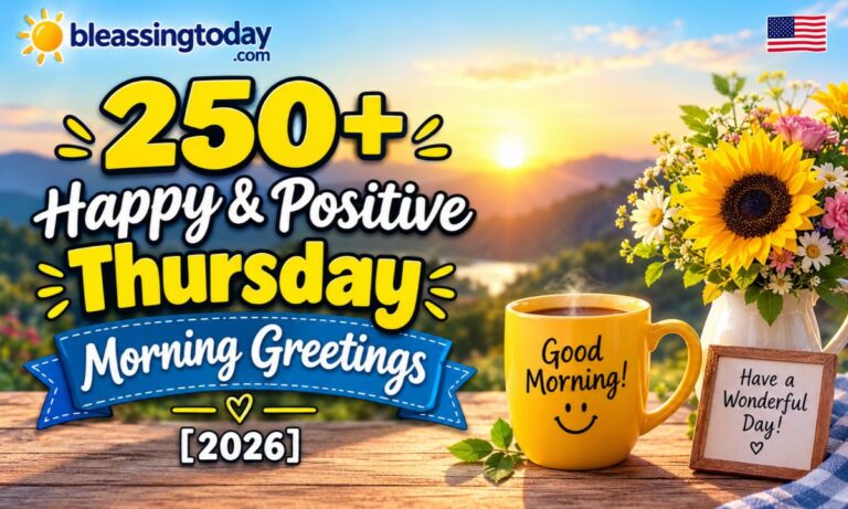 _ 250+ Happy & Positive Thursday Morning Greetings [2026]