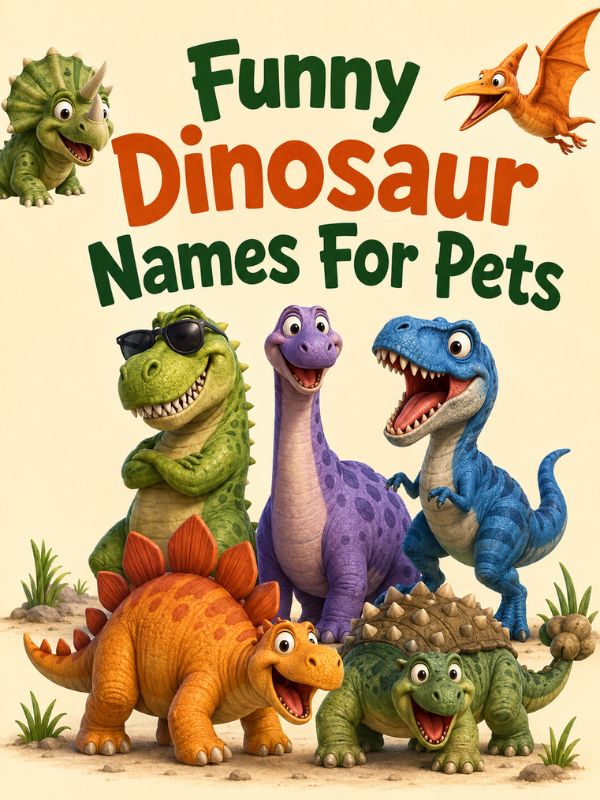Funny Dinosaur Names For Pets