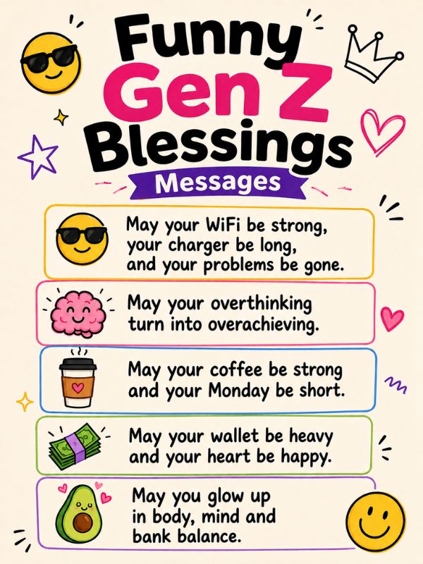 Funny Gen Z Blessings Messages