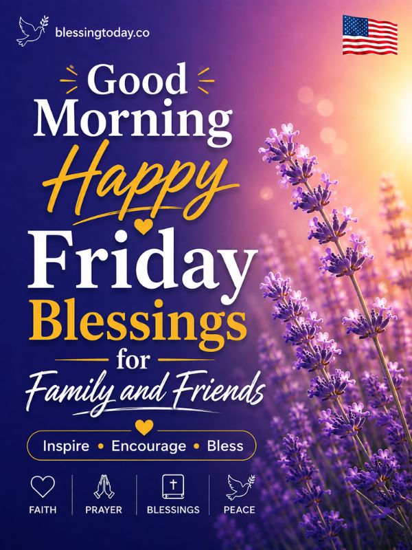 Good Morning Happy Friday Blessings for Family and Friends