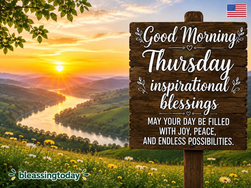 Good Morning Thursday inspirational blessings 