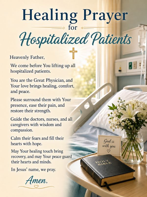 Healing Prayer for Hospitalized Patients