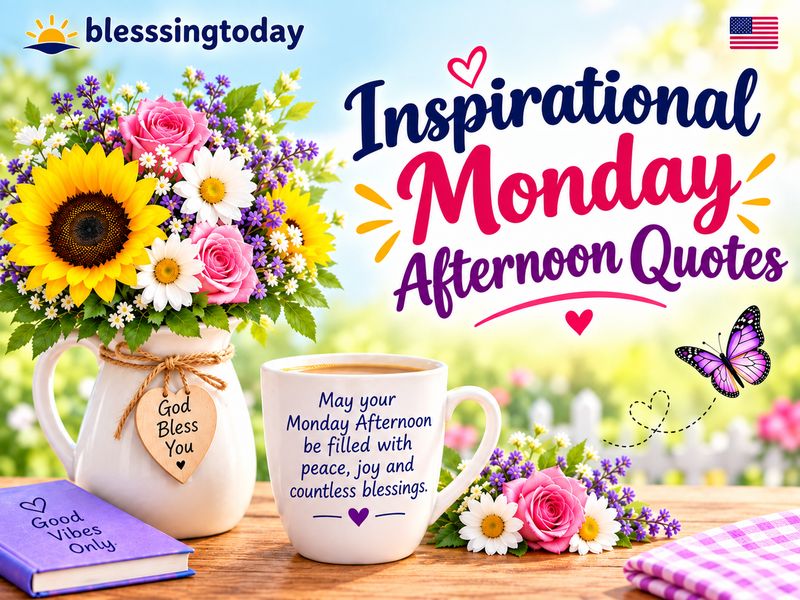 Inspirational Monday Afternoon Quotes