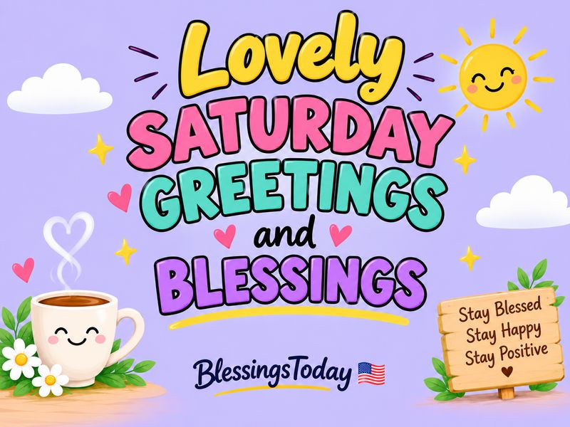 Lovely Saturday Greetings and Blessings