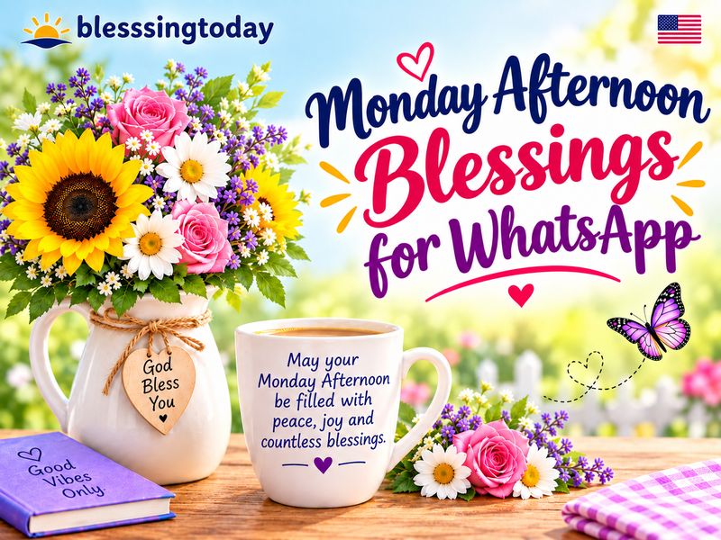 _ Monday Afternoon Blessings for WhatsApp