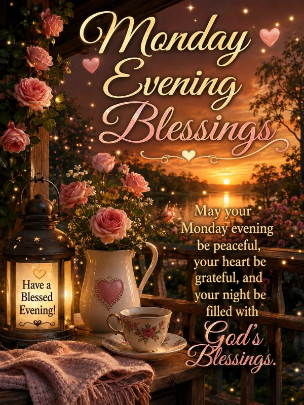 Good Evening Monday Blessings
