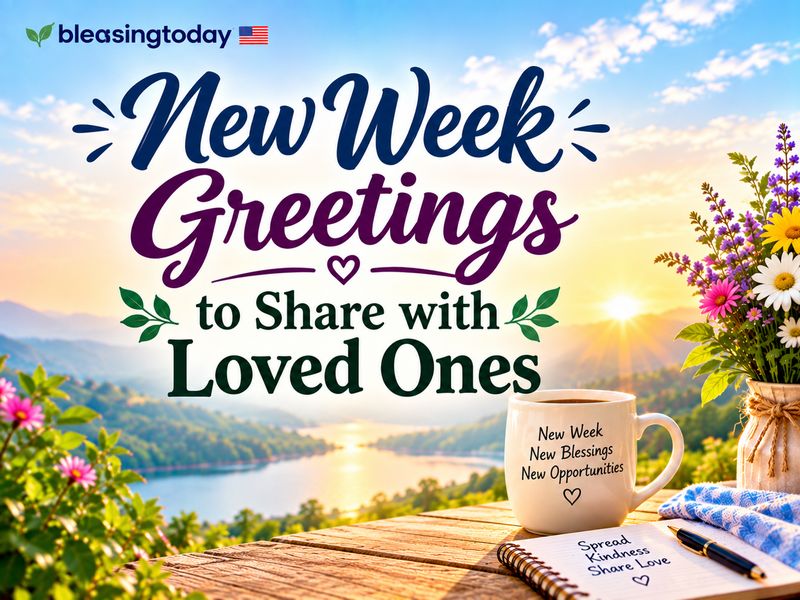 New Week Greetings to Share with Loved Ones