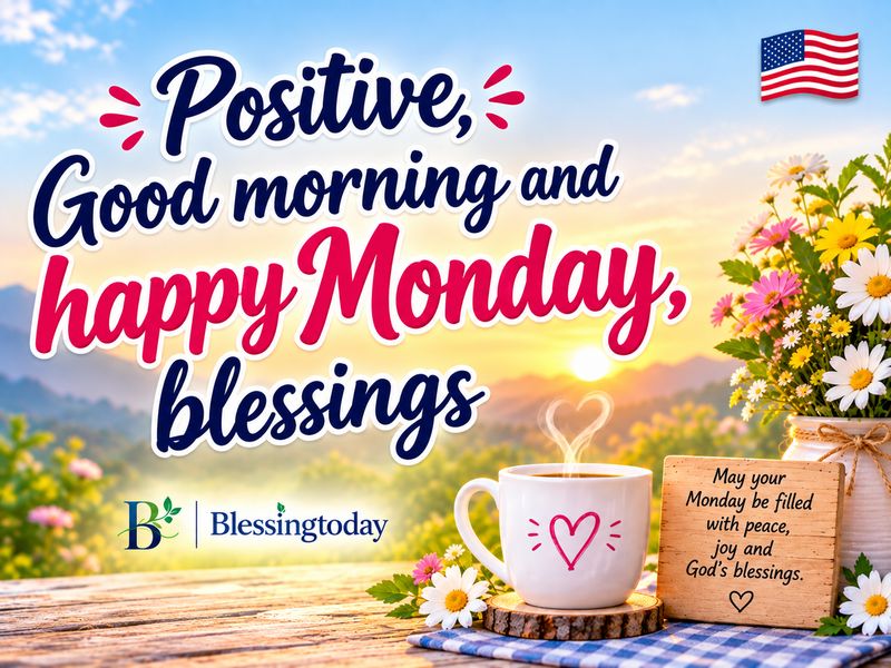 Positive, Good morning and happy Monday, blessings