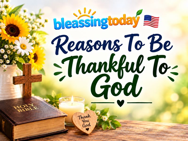 Reasons To Be Thankful To God