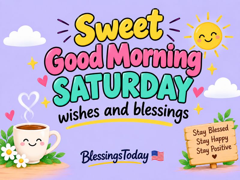 Sweet Good Morning Saturday wishes and blessings