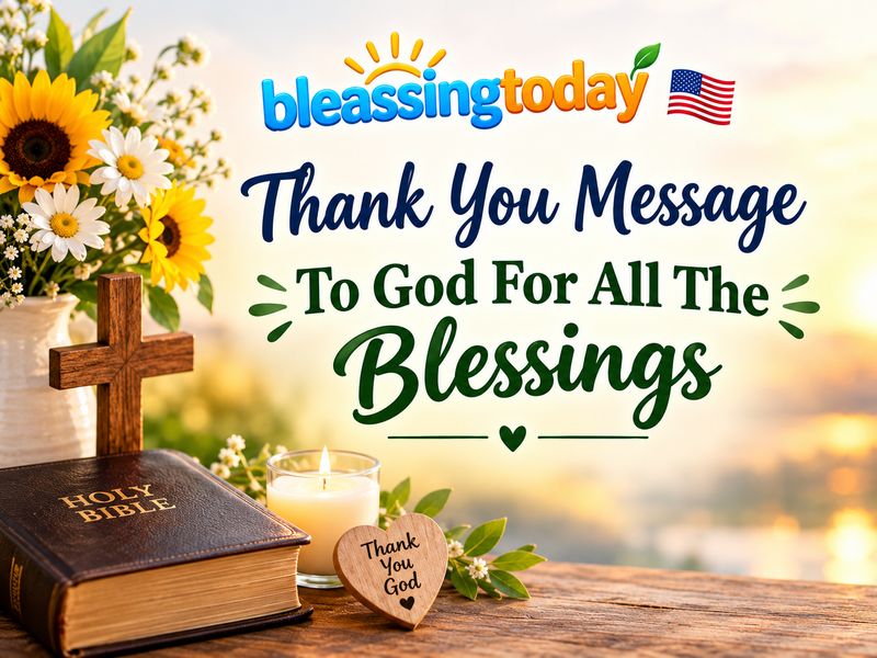 Thank You Message To God For All The Blessings
