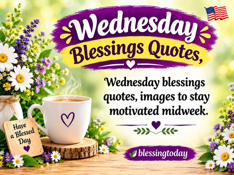 Wednesday blessings quotes, images to stay motivated midweek