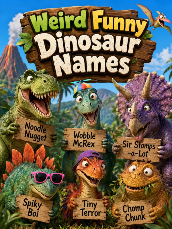 Weird Funny Dinosaur Names