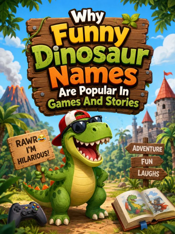 Why Funny Dinosaur Names Are Popular In Games And Stories