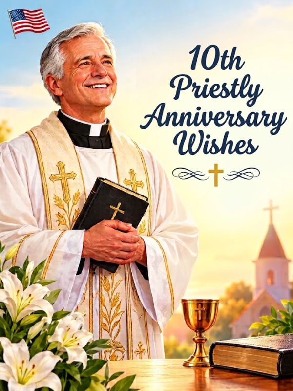 10th Priestly Anniversary Wishes