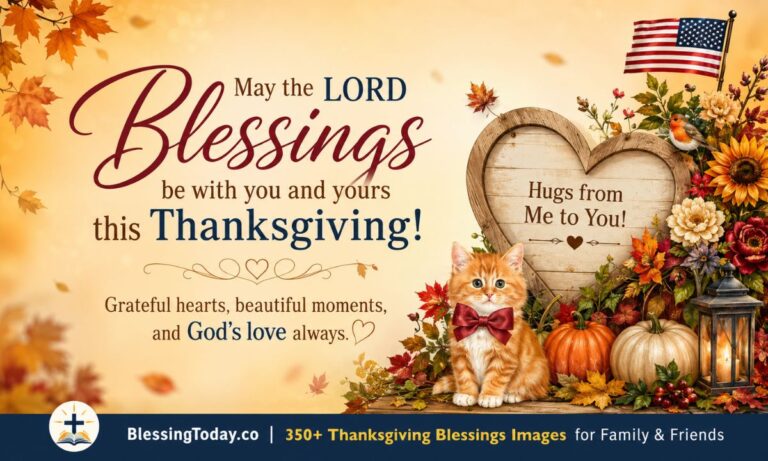 350+ Thanksgiving Blessings Images for Family & Friends