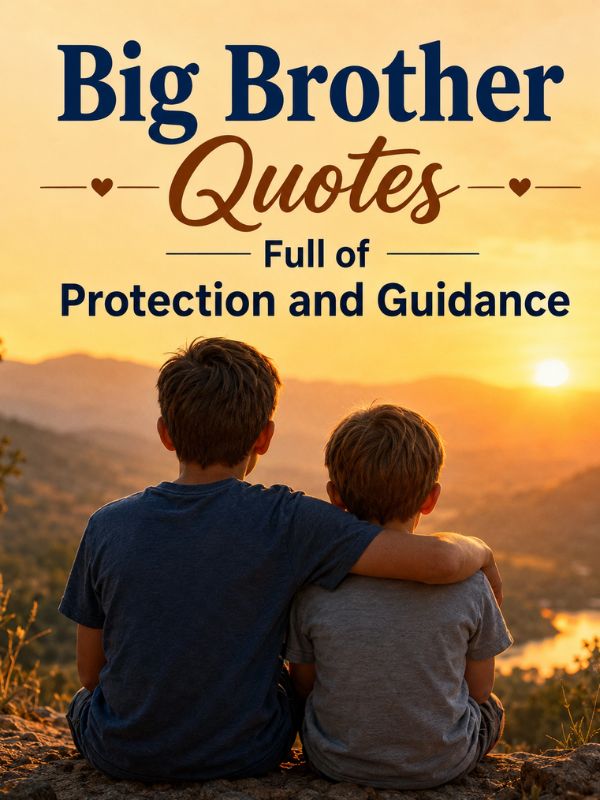 Big Brother Quotes Full of Protection and Guidance