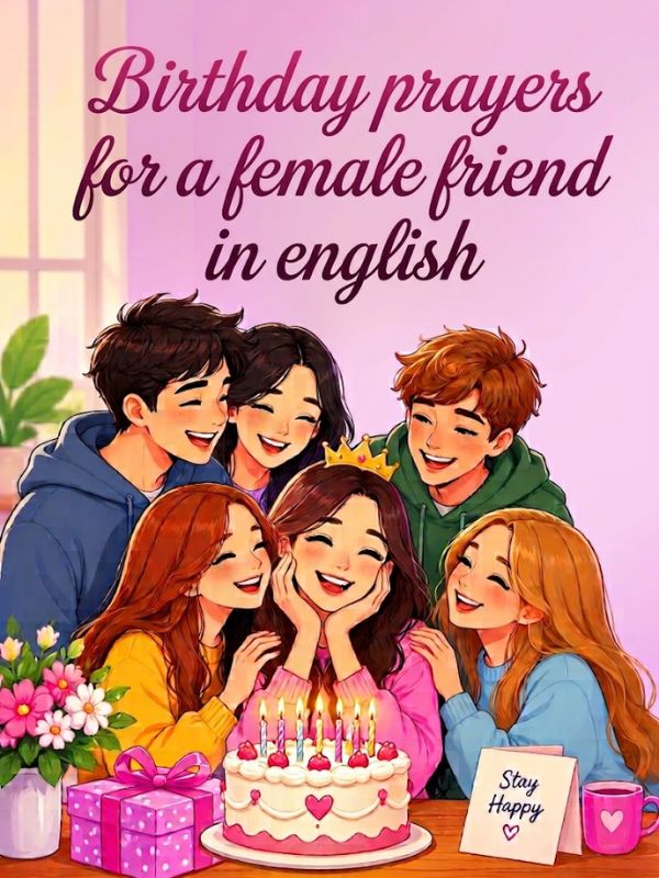 Birthday prayers for a female friend in english