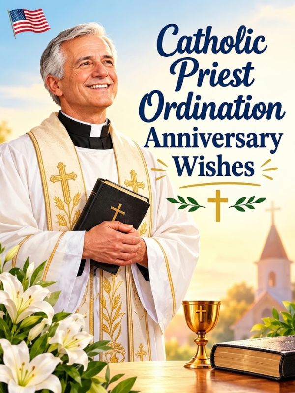 Catholic Priest Ordination Anniversary Wishes