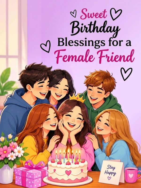Sweet Birthday Blessings for a Female Friend