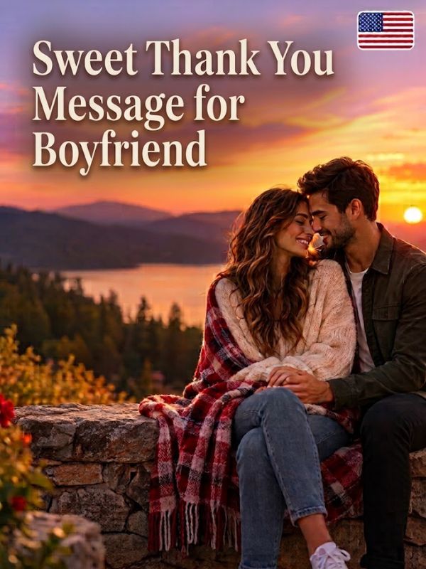 Sweet Thank You Message for Boyfriend